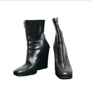 Pre-Loved Leather Celine Runway Designer Heel Boots